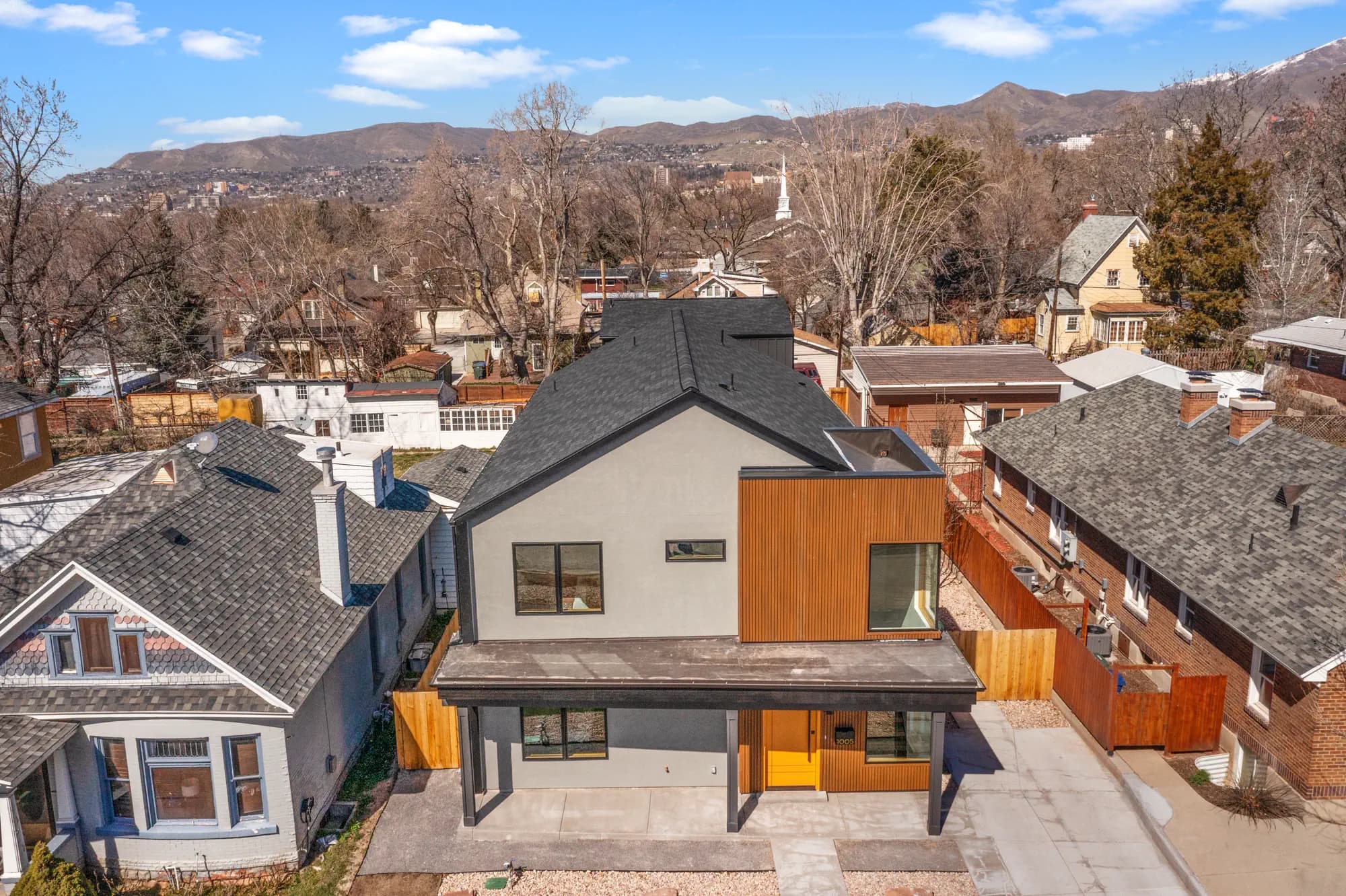 Aerial view of Princeton Avenue Residence in Salt Lake City